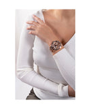 Buy Shop Guess Queen Multifunction Rose Gold Dial Rose Gold Steel Strap Watch For Women - GW0464L3 USA Online