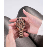 Buy Shop Guess Queen Multifunction Rose Gold Dial Rose Gold Steel Strap Watch For Women - GW0464L3 USA Online