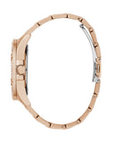 Buy Shop Guess Queen Multifunction Rose Gold Dial Rose Gold Steel Strap Watch For Women - GW0464L3 USA Online