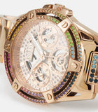 Buy Shop Guess Queen Multifunction Rose Gold Dial Rose Gold Steel Strap Watch For Women - GW0464L3 USA Online