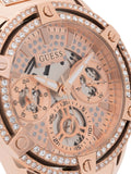 Buy Shop Guess Queen Multifunction Rose Gold Dial Rose Gold Steel Strap Watch For Women - GW0464L3 USA Online