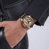 Buy Shop Guess Queen Quartz Gold Dial Black Silicone Strap Watch For Women - GW0536L3 USA Online