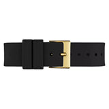 Buy Shop Guess Queen Quartz Gold Dial Black Silicone Strap Watch For Women - GW0536L3 USA Online