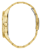 Buy Shop Guess Queen Quartz Gold Dial Gold Steel Strap Watch For Men - GW0497G2 USA Online