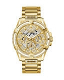 Buy Shop Guess Queen Quartz Gold Dial Gold Steel Strap Watch For Men - GW0497G2 USA Online