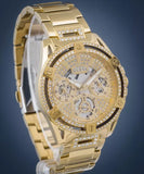 Buy Shop Guess Queen Quartz Gold Dial Gold Steel Strap Watch For Women - GW0464L2 USA Online