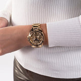 Buy Shop Guess Queen Quartz Gold Dial Gold Steel Strap Watch For Women - GW0464L2 USA Online