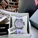 Buy Shop Guess Queen Quartz Purple Dial Purple Silicone Strap Watch For Women - GW0536L4 USA Online