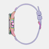 Buy Shop Guess Queen Quartz Purple Dial Purple Silicone Strap Watch For Women - GW0536L4 USA Online
