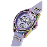 Buy Shop Guess Queen Quartz Purple Dial Purple Silicone Strap Watch For Women - GW0536L4 USA Online