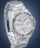 Buy Shop Guess Queen Quartz Silver Dial Silver Steel Strap Watch For Women - GW0464L1 USA Online