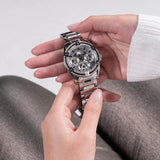 Buy Shop Guess Queen Quartz Silver Dial Silver Steel Strap Watch For Women - GW0464L1 USA Online