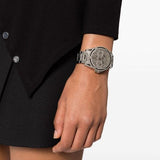 Buy Shop Guess Queen Quartz Silver Dial Silver Steel Strap Watch For Women - GW0464L1 USA Online