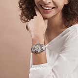 Buy Shop Guess Queen Quartz Silver Dial Silver Steel Strap Watch For Women - GW0464L1 USA Online