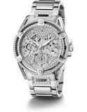 Buy Shop Guess Queen Quartz Silver Dial Silver Steel Strap Watch For Women - GW0464L1 USA Online