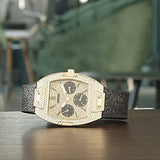 Buy Shop Guess Raven Diamonds Champagne Dial Black Rubber Strap Watch For Women - GW0105L2 USA Online