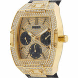 Buy Shop Guess Raven Diamonds Champagne Dial Black Rubber Strap Watch For Women - GW0105L2 USA Online