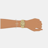 Buy Shop Guess Raven Diamonds Gold Dial Gold Steel Strap Watch for Women - GW0104L2 USA Online
