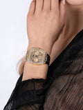 Buy Shop Guess Raven Diamonds Gold Dial Gold Steel Strap Watch for Women - GW0104L2 USA Online