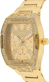 Buy Shop Guess Raven Diamonds Gold Dial Gold Steel Strap Watch for Women - GW0104L2 USA Online