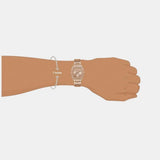 Buy Shop Guess Raven Diamonds Rose Gold Dial Rose Gold Steel Strap Watch for Women - GW0104L3 USA Online