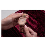 Buy Shop Guess Raven Diamonds Rose Gold Dial Rose Gold Steel Strap Watch for Women - GW0104L3 USA Online