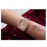 Buy Shop Guess Raven Diamonds Rose Gold Dial Rose Gold Steel Strap Watch for Women - GW0104L3 USA Online