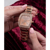 Buy Shop Guess Raven Diamonds Rose Gold Dial Rose Gold Steel Strap Watch for Women - GW0104L3 USA Online
