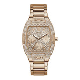 Buy Shop Guess Raven Diamonds Rose Gold Dial Rose Gold Steel Strap Watch for Women - GW0104L3 USA Online
