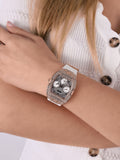 Buy Shop Guess Raven Diamonds Rose Gold Dial White Silicone Strap Watch for Women - GW0105L3 USA Online
