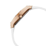 Buy Shop Guess Raven Diamonds Rose Gold Dial White Silicone Strap Watch for Women - GW0105L3 USA Online