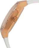 Buy Shop Guess Raven Diamonds Rose Gold Dial White Silicone Strap Watch for Women - GW0105L3 USA Online