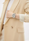 Buy Shop Guess Raven Diamonds Silver Dial Silver Steel Strap Watch for Women - GW0104L1 USA Online