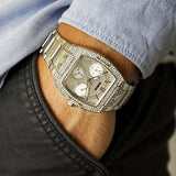 Buy Shop Guess Raven Diamonds Silver Dial Silver Steel Strap Watch for Women - GW0104L1 USA Online