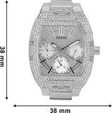 Buy Shop Guess Raven Diamonds Silver Dial Silver Steel Strap Watch for Women - GW0104L1 USA Online