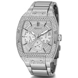 Buy Shop Guess Raven Diamonds Silver Dial Silver Steel Strap Watch for Women - GW0104L1 USA Online