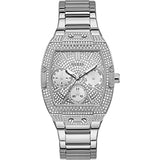 Buy Shop Guess Raven Diamonds Silver Dial Silver Steel Strap Watch for Women - GW0104L1 USA Online