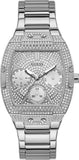 Buy Shop Guess Raven Diamonds Silver Dial Silver Steel Strap Watch for Women - GW0104L1 USA Online