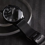 Buy Shop Guess Richmond Black Dial Black Mesh Bracelet Watch for Men - W1263G3 USA Online