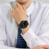 Buy Shop Guess Richmond Black Dial Black Mesh Bracelet Watch for Men - W1263G3 USA Online