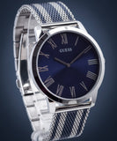 Buy Shop Guess Richmond Blue Dial Two Tone Mesh Bracelet Watch for Men - W1179G1 USA Online