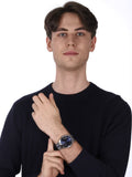 Buy Shop Guess Richmond Blue Dial Two Tone Mesh Bracelet Watch for Men - W1179G1 USA Online