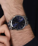 Buy Shop Guess Richmond Blue Dial Two Tone Mesh Bracelet Watch for Men - W1179G1 USA Online