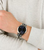 Buy Shop Guess Richmond Blue Dial Two Tone Mesh Bracelet Watch for Men - W1179G1 USA Online
