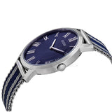 Buy Shop Guess Richmond Blue Dial Two Tone Mesh Bracelet Watch for Men - W1179G1 USA Online