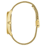 Buy Shop Guess Richmond Gold Dial Gold Mesh Bracelet Watch for Men - W1263G2 USA Online