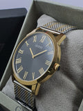 Buy Shop Guess Richmond Quartz Black Dial Two Tone Mesh Bracelet Watch For Women - W1179G2 USA Online