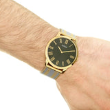 Buy Shop Guess Richmond Quartz Black Dial Two Tone Mesh Bracelet Watch For Women - W1179G2 USA Online