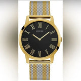 Buy Shop Guess Richmond Quartz Black Dial Two Tone Mesh Bracelet Watch For Women - W1179G2 USA Online