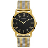 Buy Shop Guess Richmond Quartz Black Dial Two Tone Mesh Bracelet Watch For Women - W1179G2 USA Online